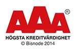 AAA_Swe2014-100px AAA - Högsta kreditvärdighet